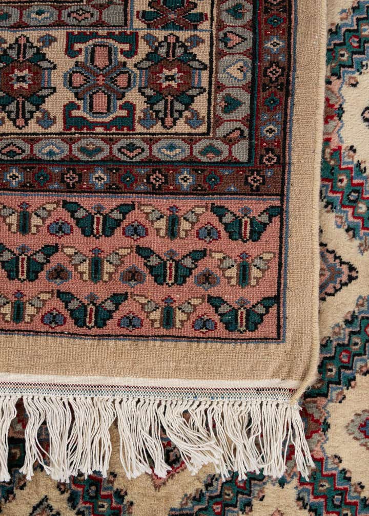 4' 2 x 5' 11 Hand Knotted Bokhara Oriental Wool Rug
