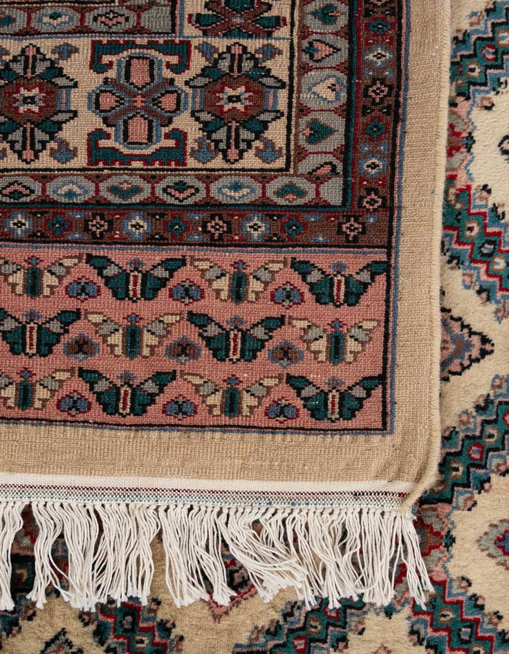 Detail image of 4' 2 x 5' 11  Hand Knotted Bokhara Oriental Wool Rug