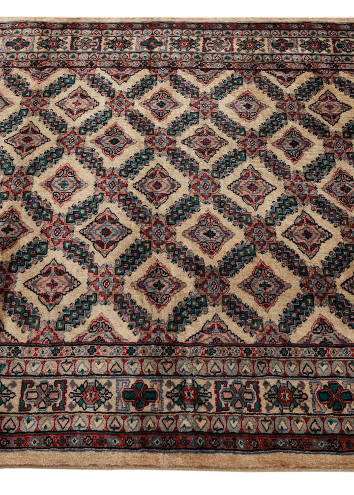 4' 2 x 5' 11 Hand Knotted Bokhara Oriental Wool Rug