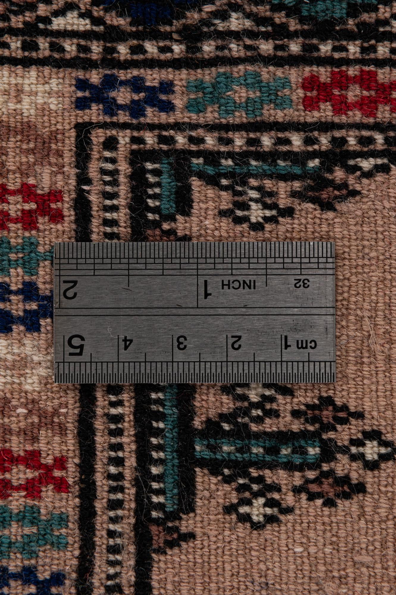 4' 4 x 6' Hand Knotted Bokhara Oriental Wool Rug