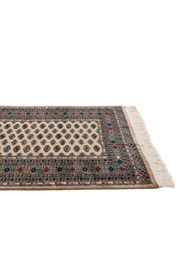 Detail image of 4' 4 x 6' Hand Knotted Bokhara Oriental Wool Rug