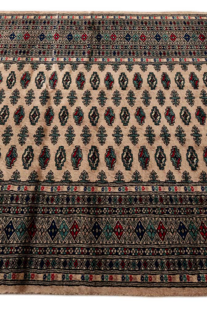 4' 4 x 6' Hand Knotted Bokhara Oriental Wool Rug