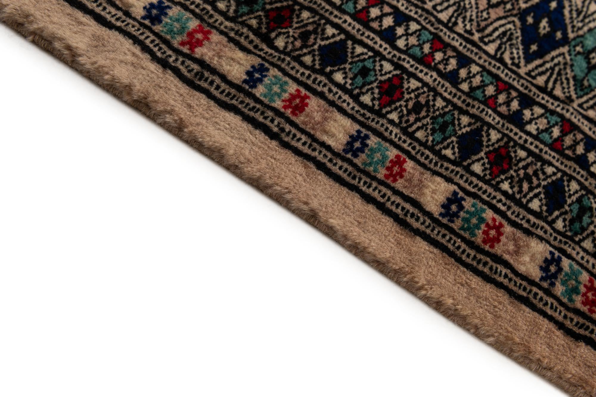 4' 4 x 6' Hand Knotted Bokhara Oriental Wool Rug