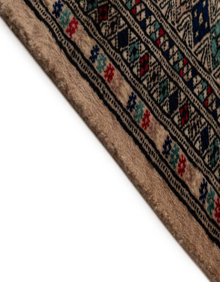 Detail image of 4' 4 x 6' Hand Knotted Bokhara Oriental Wool Rug