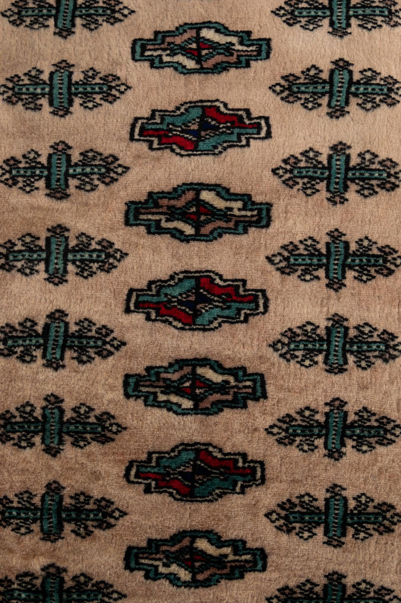 4' 4 x 6' Hand Knotted Bokhara Oriental Wool Rug