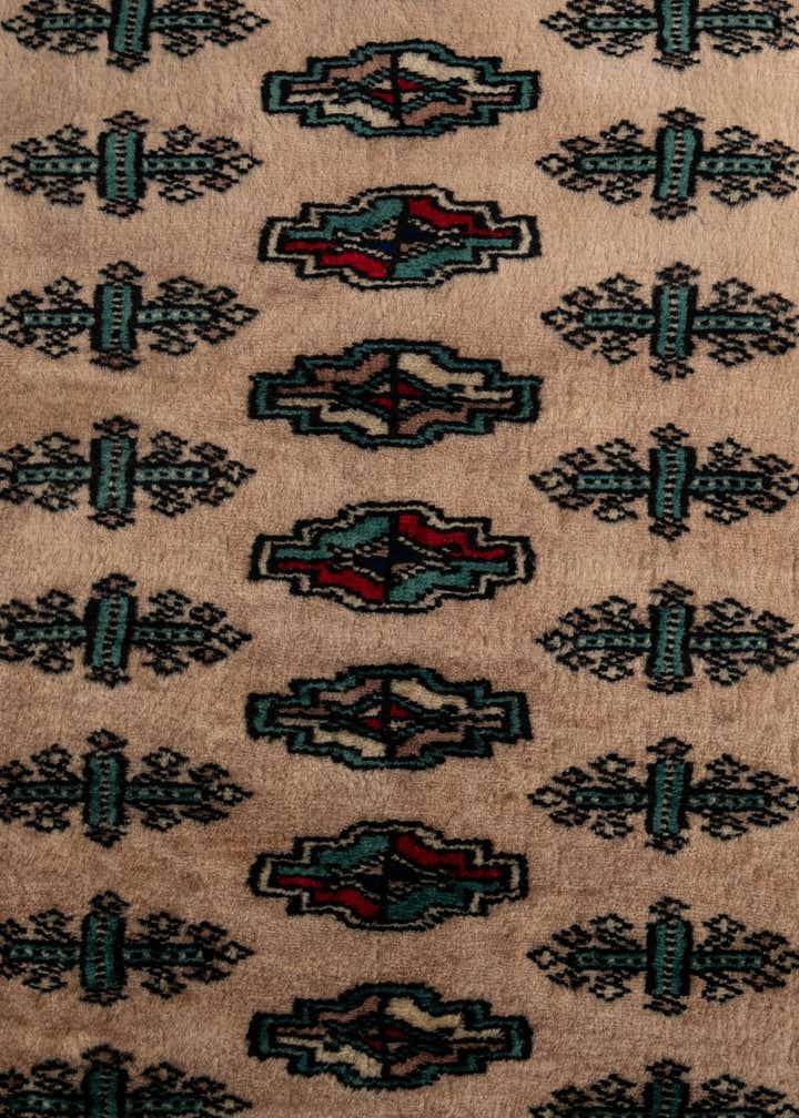 4' 4 x 6' Hand Knotted Bokhara Oriental Wool Rug