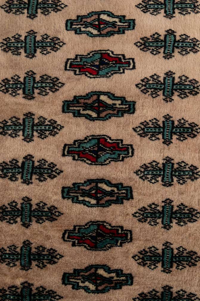 4' 4 x 6' Hand Knotted Bokhara Oriental Wool Rug