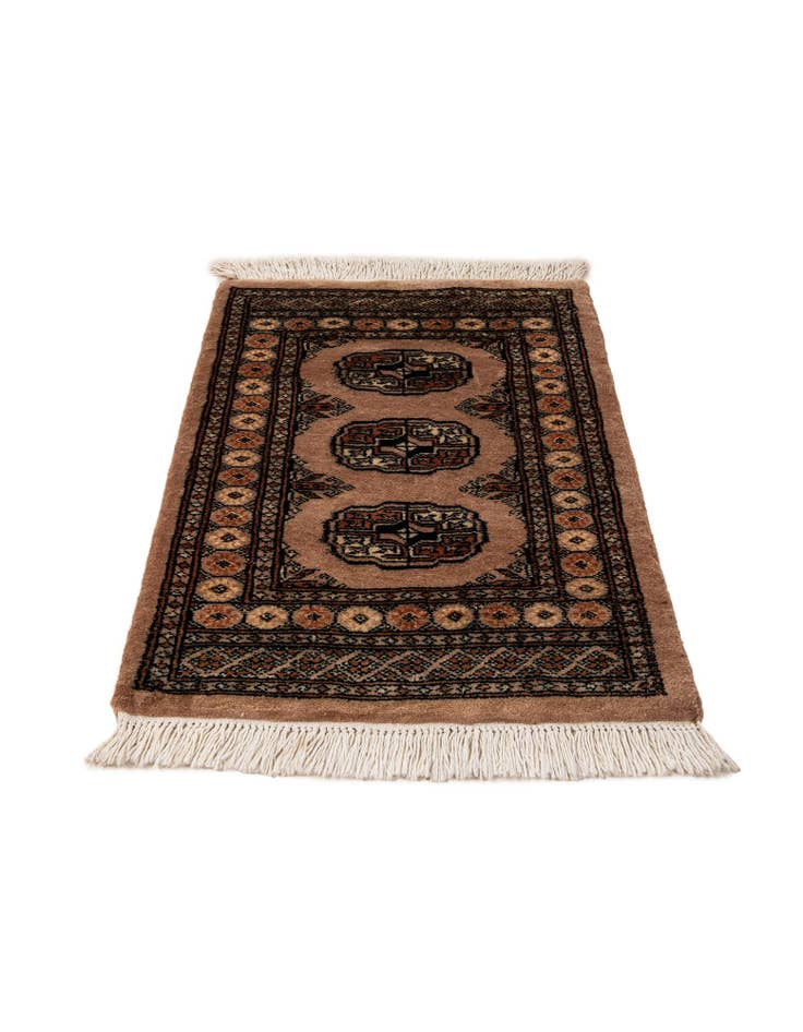 Detail image of 2' 1 x 3' 3  Hand Knotted Bokhara Oriental Wool Rug