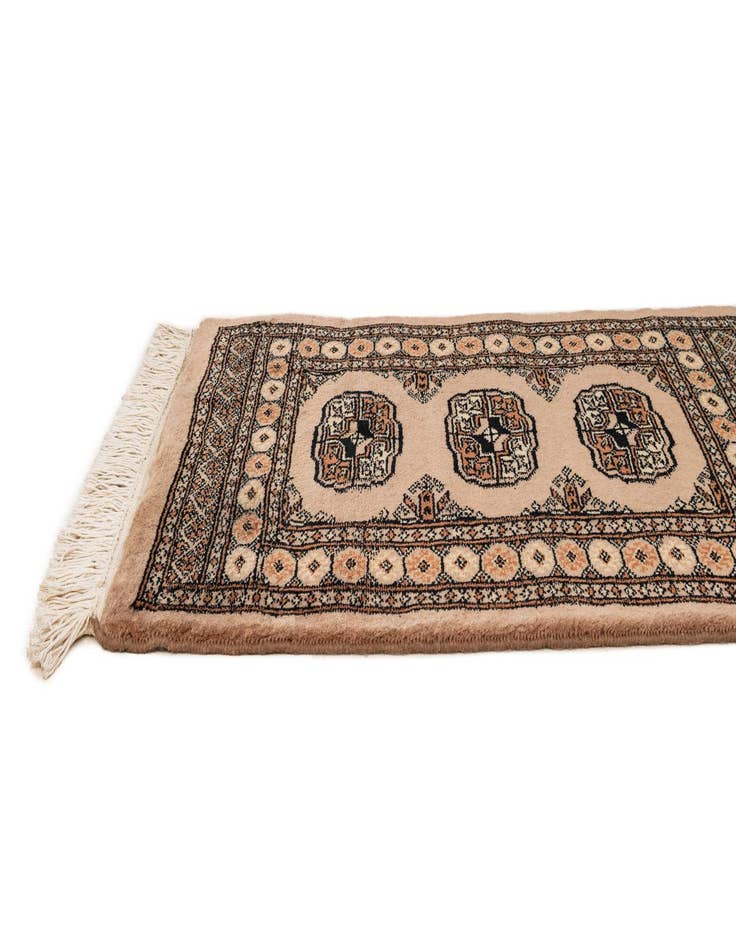 Detail image of 2' 1 x 3' 3  Hand Knotted Bokhara Oriental Wool Rug