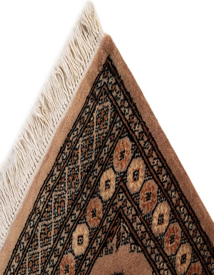 Detail image of 2' 1 x 3' 3  Hand Knotted Bokhara Oriental Wool Rug