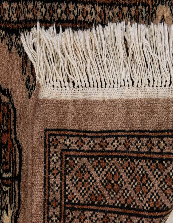 Detail image of 2' 1 x 3' 3  Hand Knotted Bokhara Oriental Wool Rug