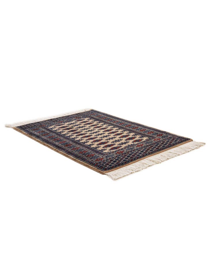 Detail image of 2' 1 x 3' 2  Hand Knotted Bokhara Oriental Wool Rug