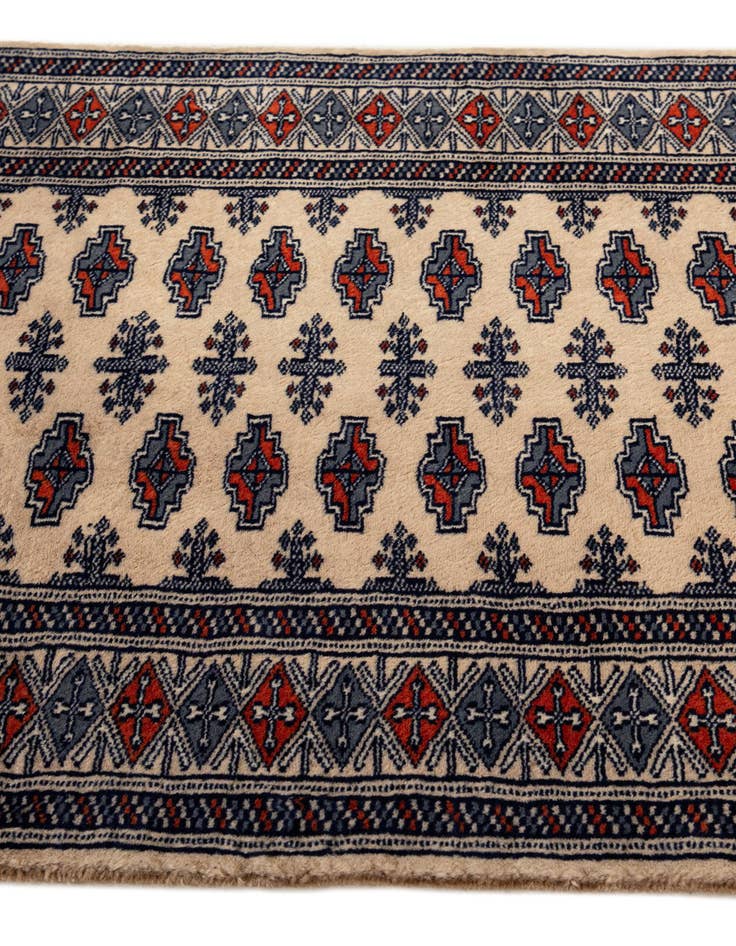 Detail image of 2' 1 x 3' 2 Hand Knotted Bokhara Oriental Wool Rug