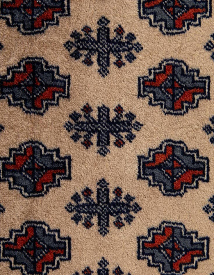 Detail image of 2' 1 x 3' 2  Hand Knotted Bokhara Oriental Wool Rug