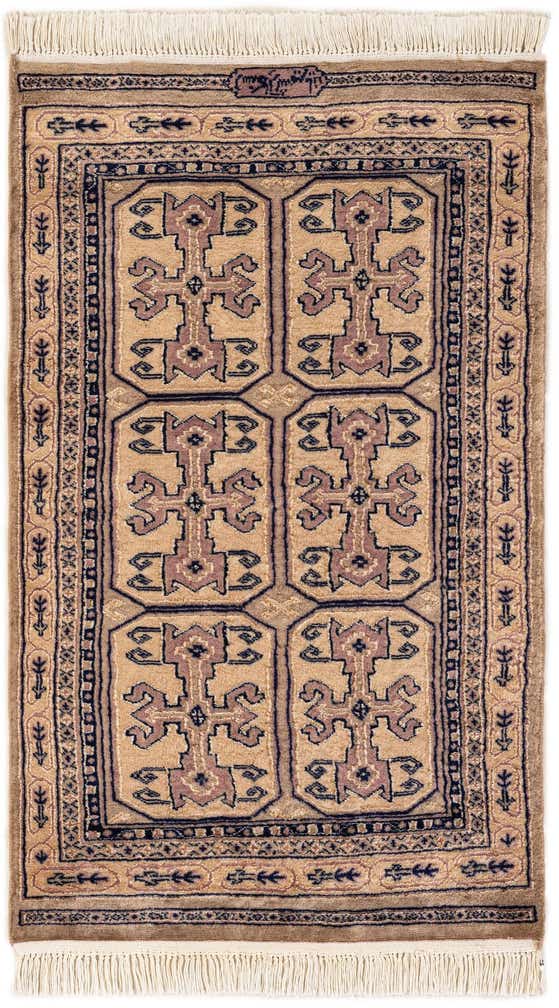 2' 6 x 4' 3 Hand Knotted Bokhara Rug