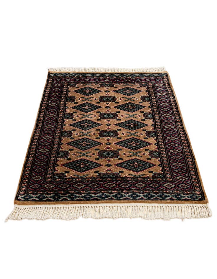 Detail image of 2' 8 x 3' 11 Hand Knotted Bokhara Oriental Rug