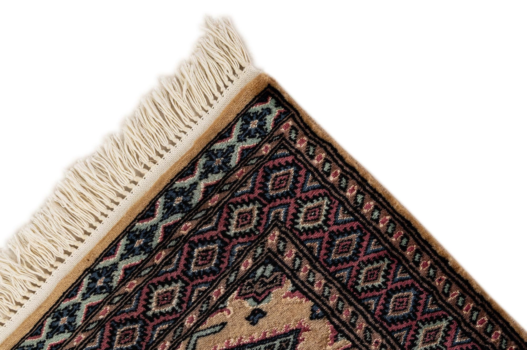2' 8 x 3' 11 Hand Knotted Bokhara Oriental Rug
