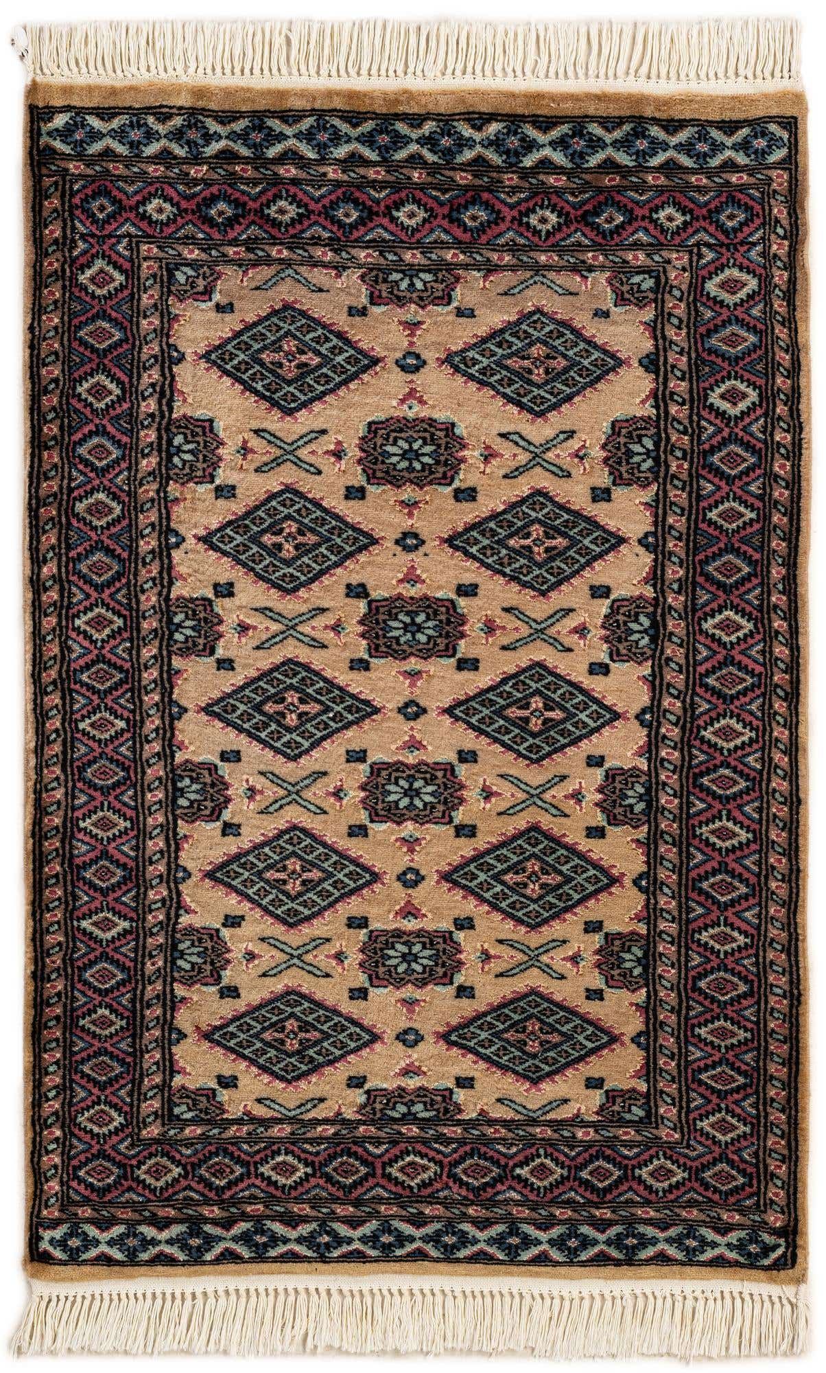 2' 8 x 3' 11 Hand Knotted Bokhara Oriental Rug