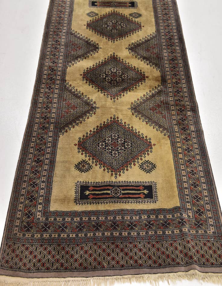 Detail image of 4' 3 x 6' Hand Knotted Bokhara Oriental Wool Rug