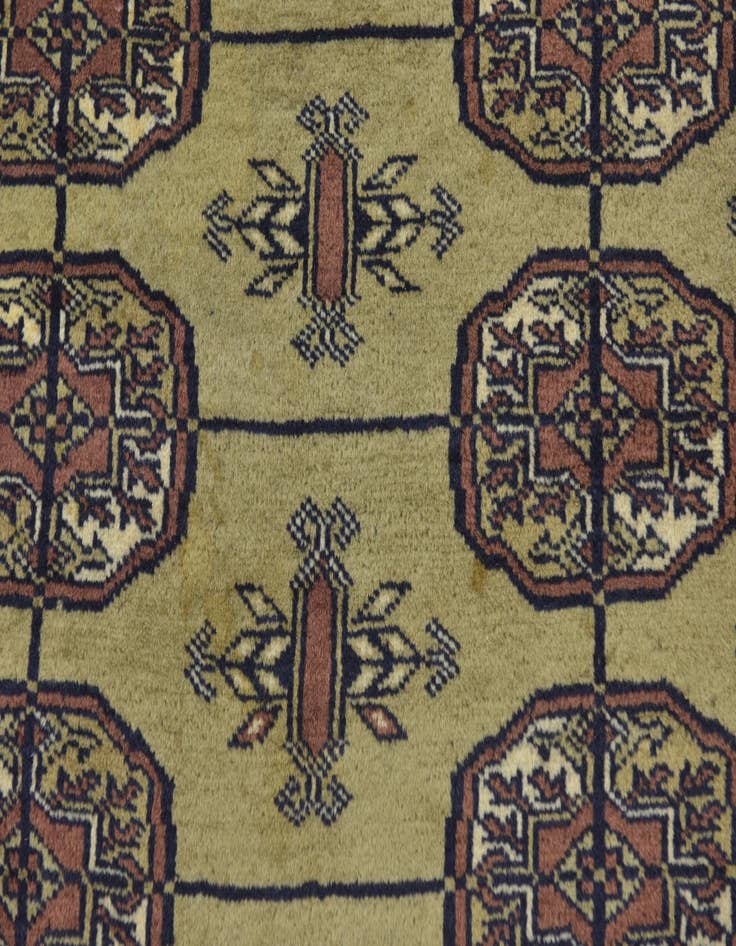 Detail image of 6' 3 x 9' Hand Knotted Bokhara Oriental Wool Rug