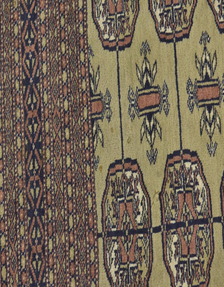 Detail image of 6' 3 x 9' Hand Knotted Bokhara Oriental Wool Rug