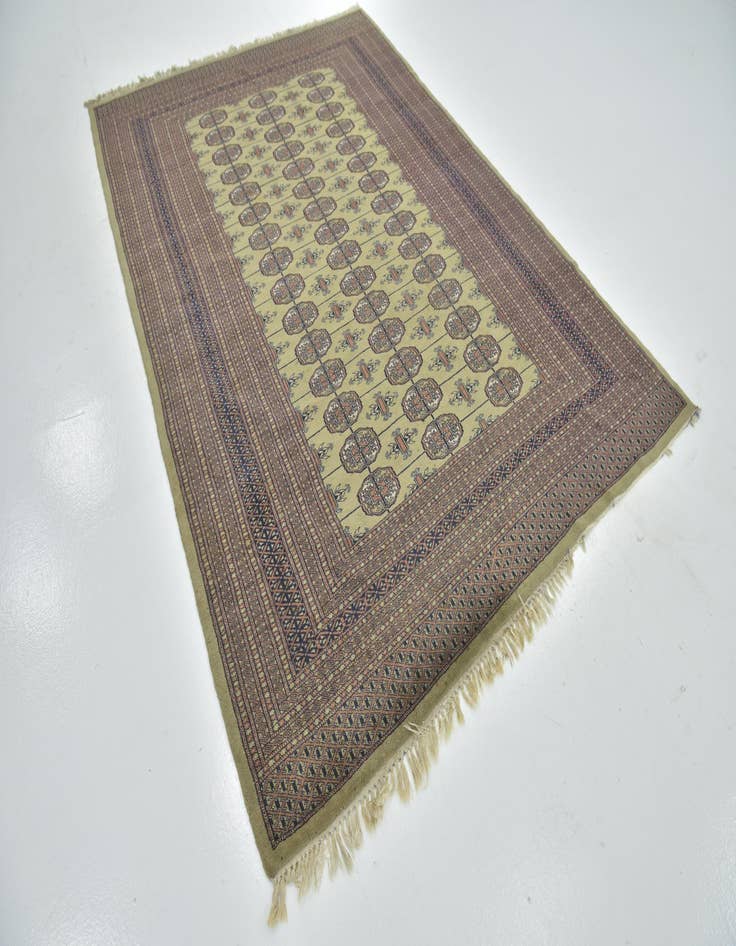 Detail image of 6' 3 x 9' Hand Knotted Bokhara Oriental Wool Rug