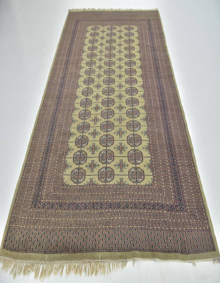 Detail image of 6' 3 x 9' Hand Knotted Bokhara Oriental Wool Rug