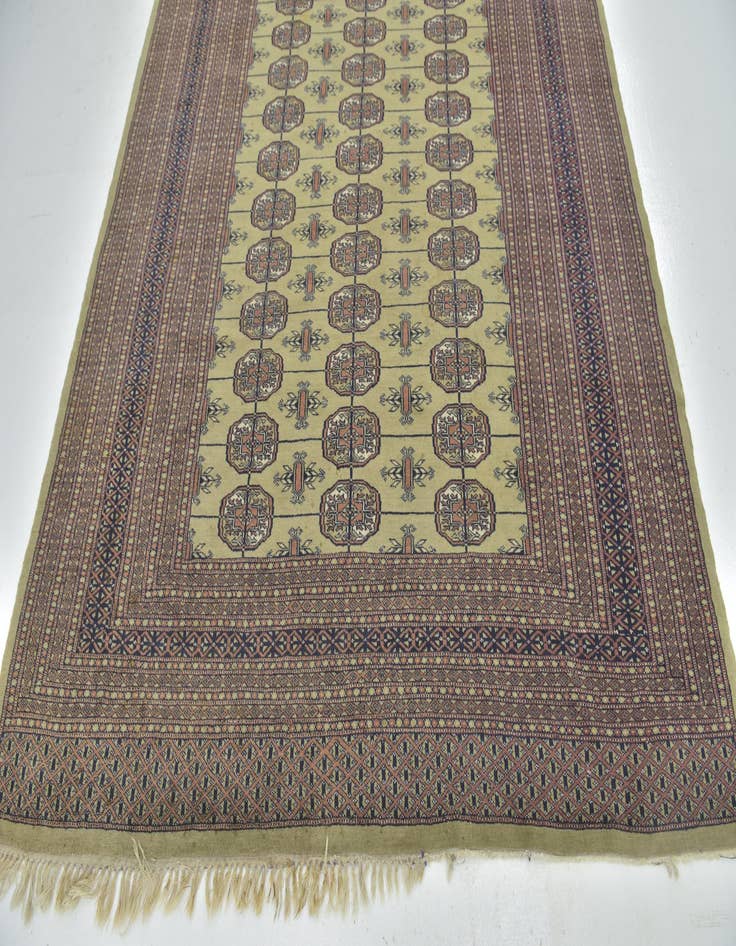 Detail image of 6' 3 x 9' Hand Knotted Bokhara Oriental Wool Rug