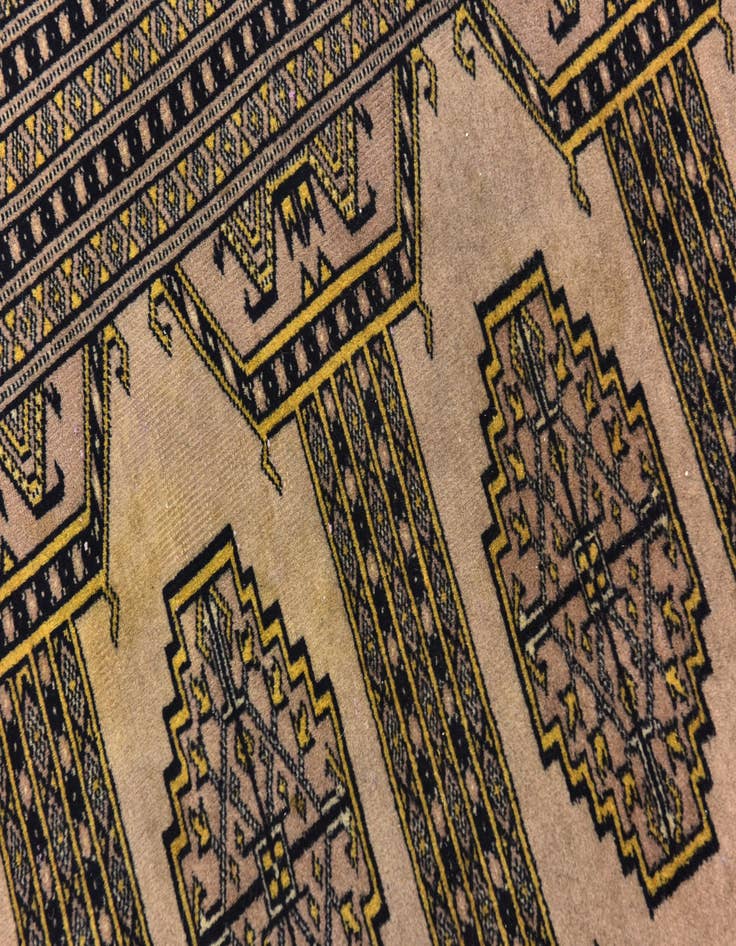 Detail image of 8' x 11' Hand Knotted Bokhara Oriental Wool Rug