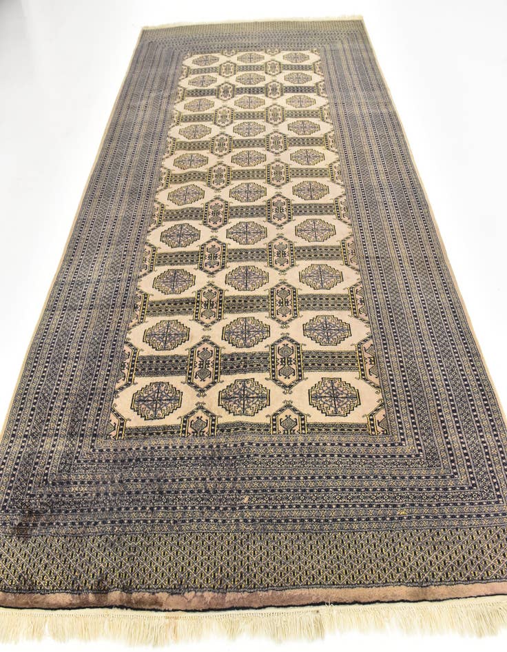 Detail image of 8' x 11' Hand Knotted Bokhara Oriental Wool Rug