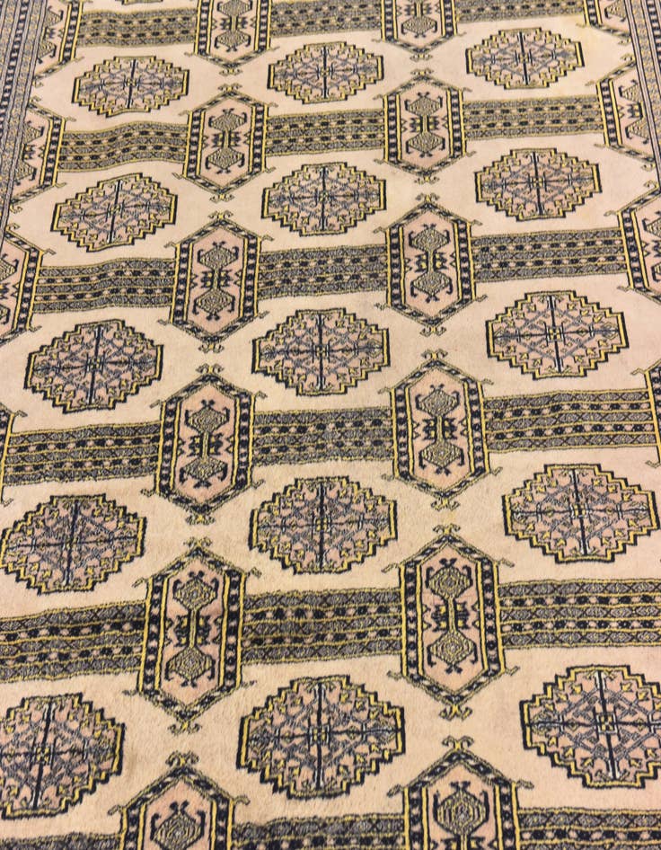 Detail image of 8' x 11' Hand Knotted Bokhara Oriental Wool Rug