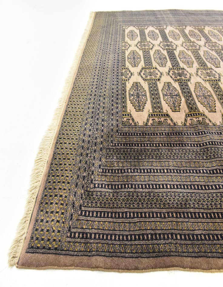 Detail image of 8' x 11' Hand Knotted Bokhara Oriental Wool Rug