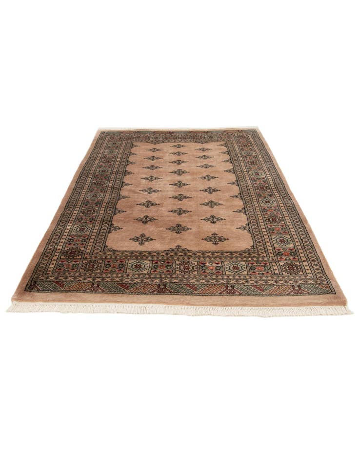 Detail image of 4' 7 x 6' 6 Hand Knotted Bokhara Oriental Wool Rug