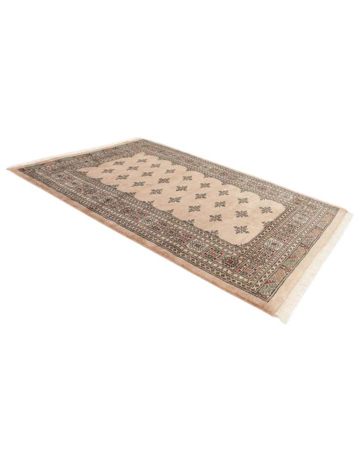 4' 7 x 6' 6 Hand Knotted Bokhara Oriental Wool Rug