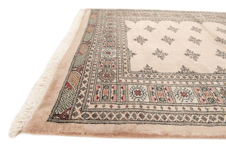 Detail image of 4' 7 x 6' 6 Hand Knotted Bokhara Oriental Wool Rug