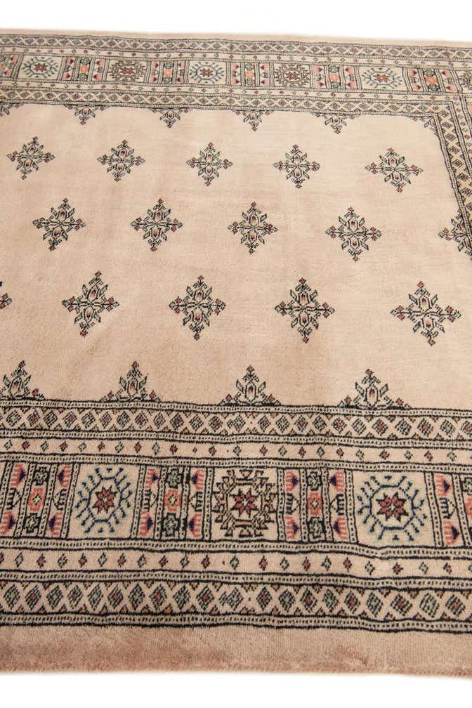 4' 7 x 6' 6 Hand Knotted Bokhara Oriental Wool Rug