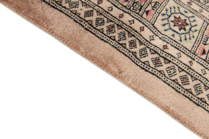 4' 7 x 6' 6 Hand Knotted Bokhara Oriental Wool Rug
