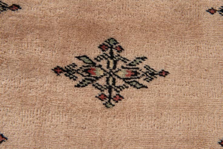 Detail image of 4' 7 x 6' 6 Hand Knotted Bokhara Oriental Wool Rug
