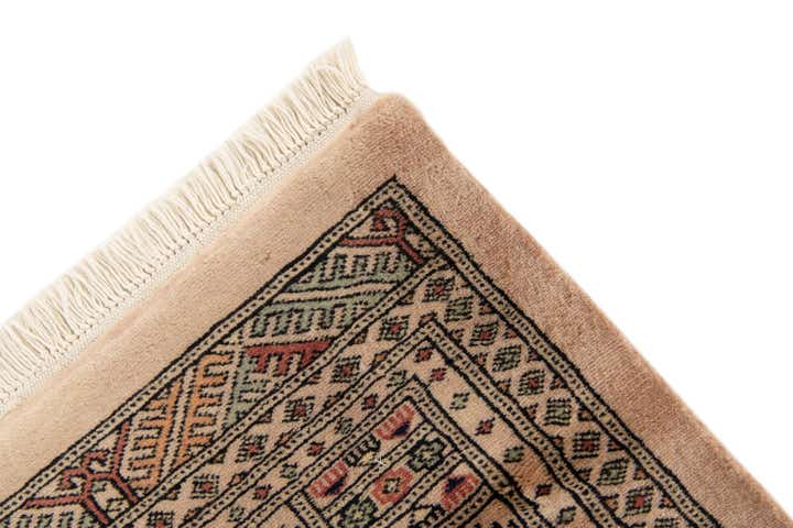 4' 7 x 6' 6 Hand Knotted Bokhara Oriental Wool Rug