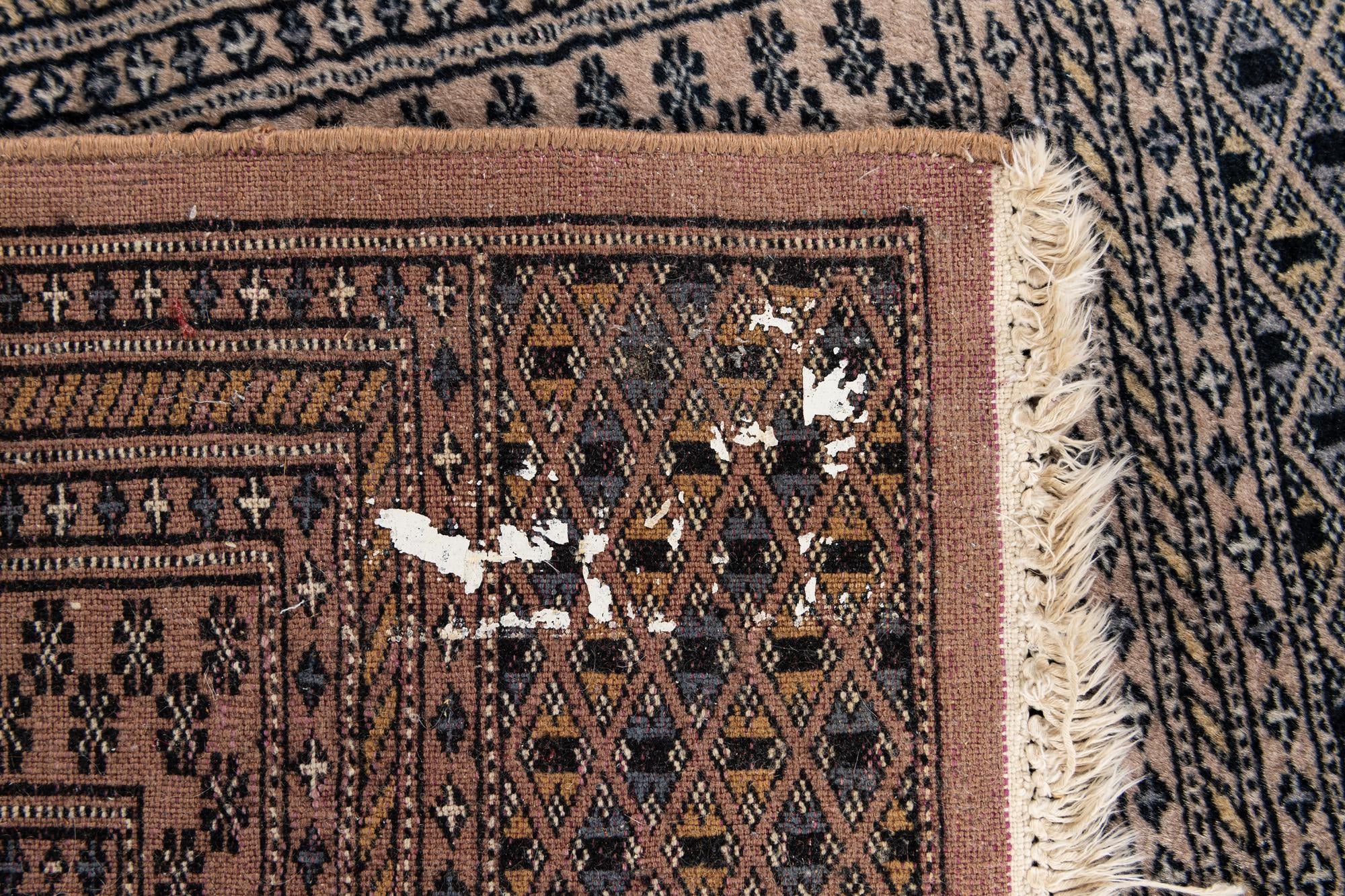 4' 3 x 6' 2 Hand Knotted Bokhara Oriental Wool Rug