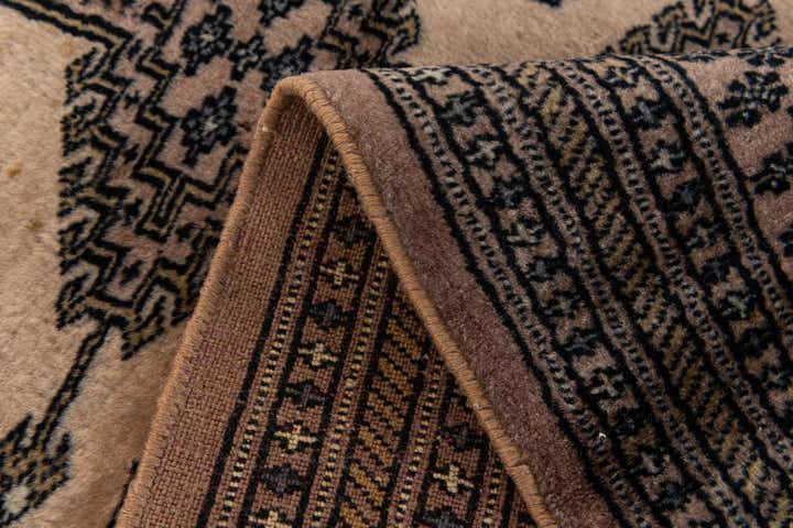 4' 3 x 6' 2 Hand Knotted Bokhara Oriental Wool Rug