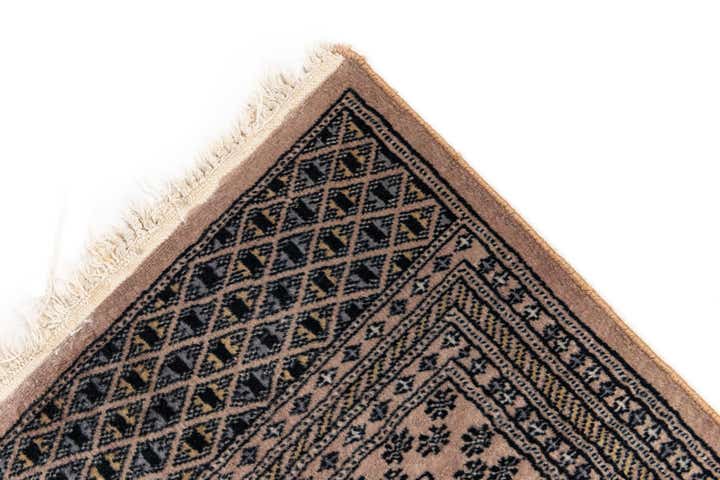 4' 3 x 6' 2 Hand Knotted Bokhara Oriental Wool Rug