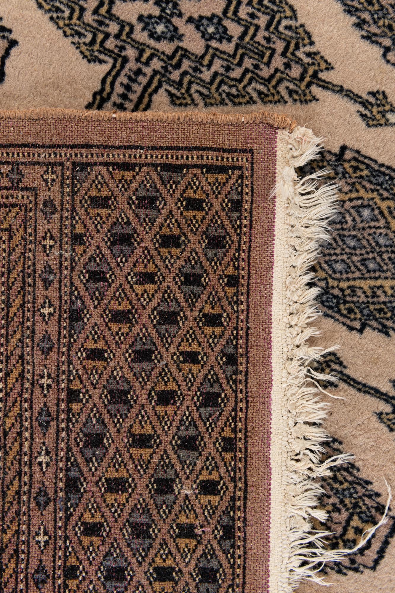 4' 3 x 6' 2 Hand Knotted Bokhara Oriental Wool Rug