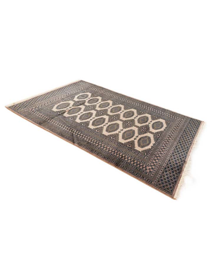 4' 3 x 6' 2 Hand Knotted Bokhara Oriental Wool Rug