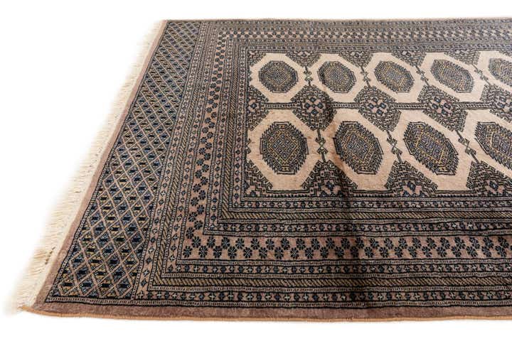 4' 3 x 6' 2 Hand Knotted Bokhara Oriental Wool Rug