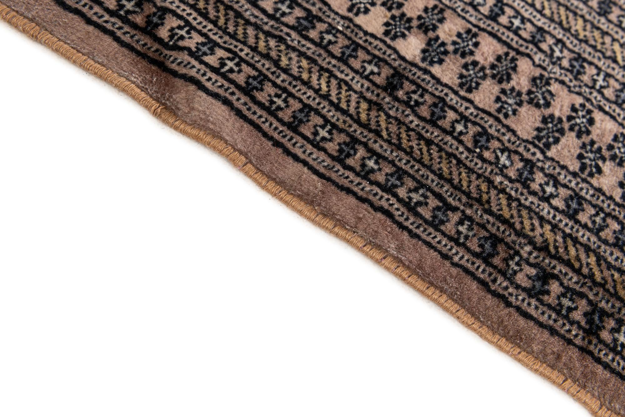 4' 3 x 6' 2 Hand Knotted Bokhara Oriental Wool Rug