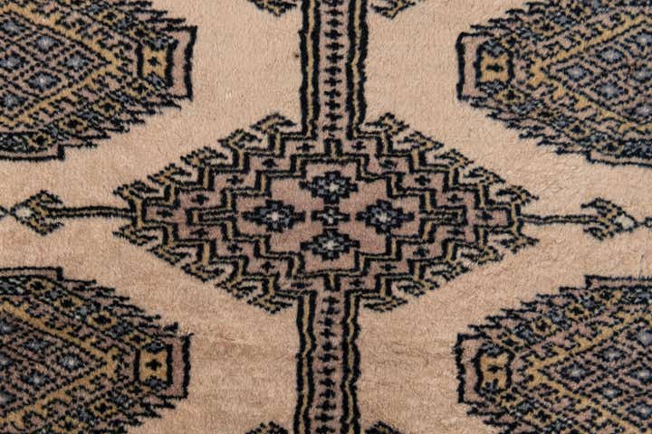 4' 3 x 6' 2 Hand Knotted Bokhara Oriental Wool Rug