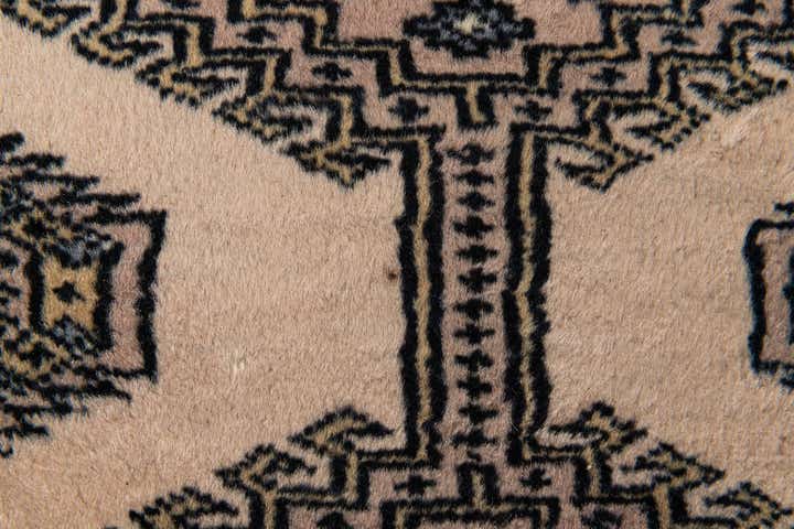 4' 3 x 6' 2 Hand Knotted Bokhara Oriental Wool Rug