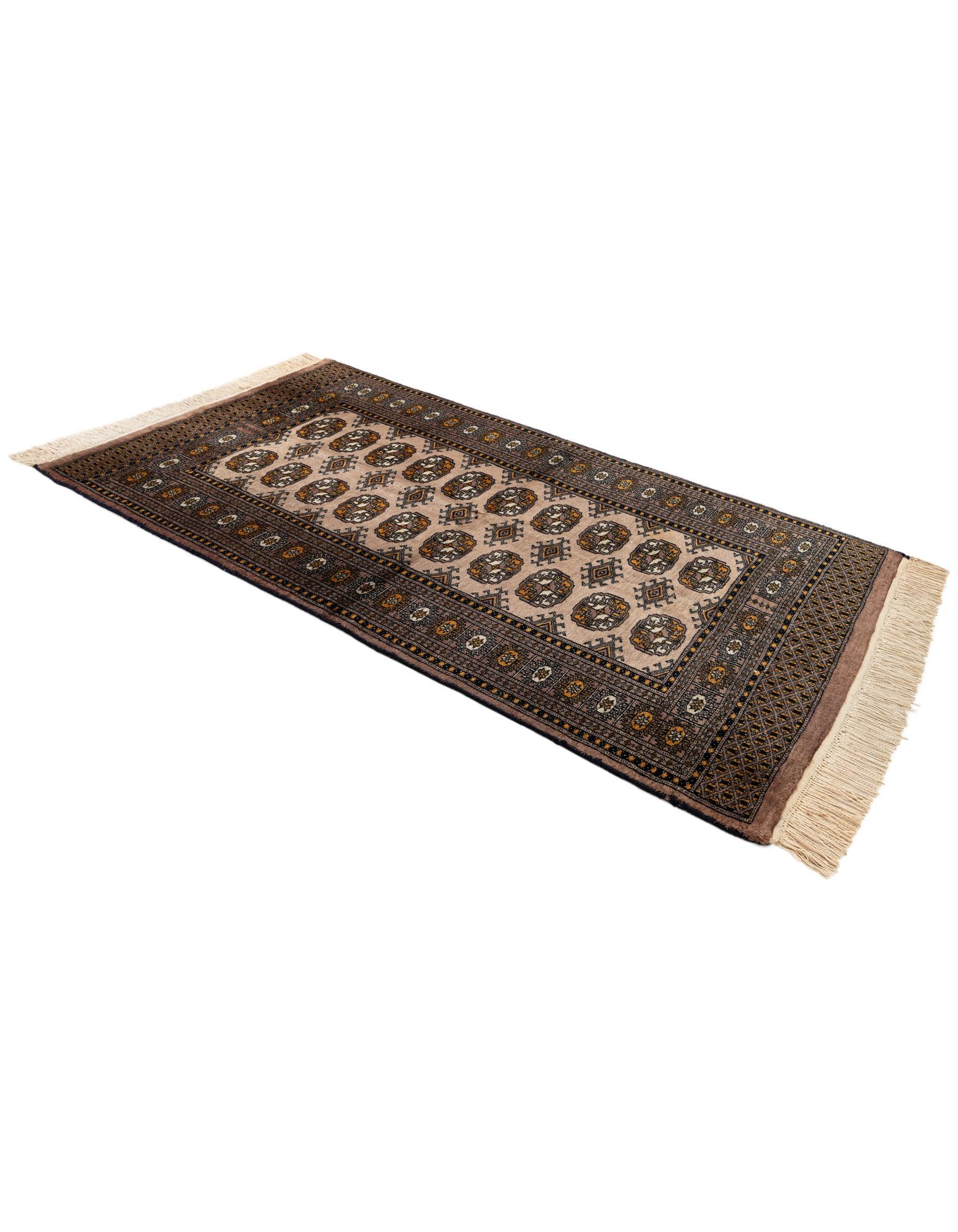 3' 1 x 5' 7 Hand Knotted Bokhara Wool Rug