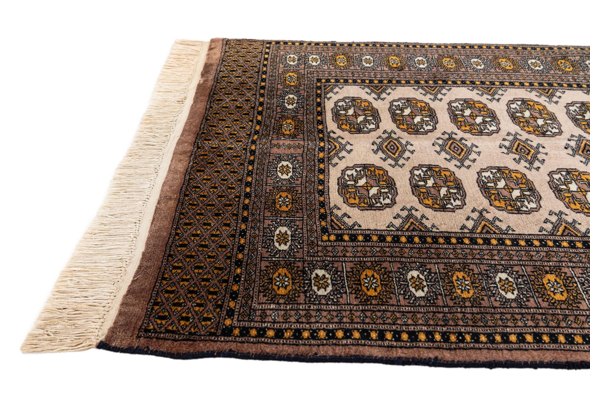 3' 1 x 5' 7 Hand Knotted Bokhara Wool Rug
